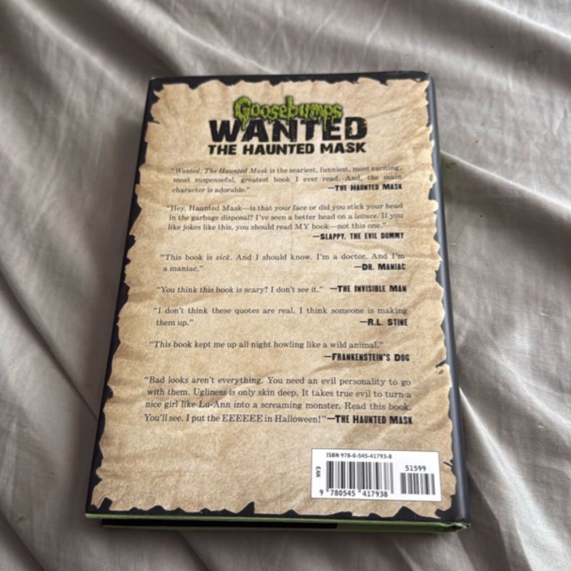 Goosebumps Wanted the haunted mask First Edition