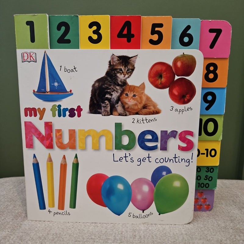 Tabbed Board Books: My First Numbers