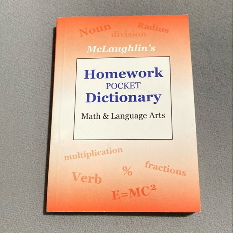 Homework Pocket Dictionary (mini book)