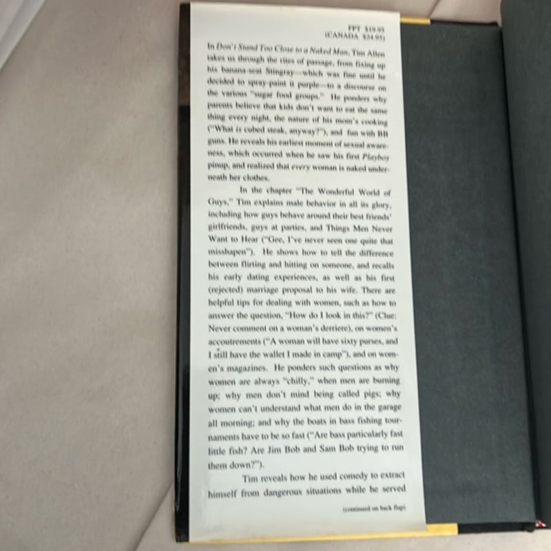 Don't Stand Too Close to a Naked Man