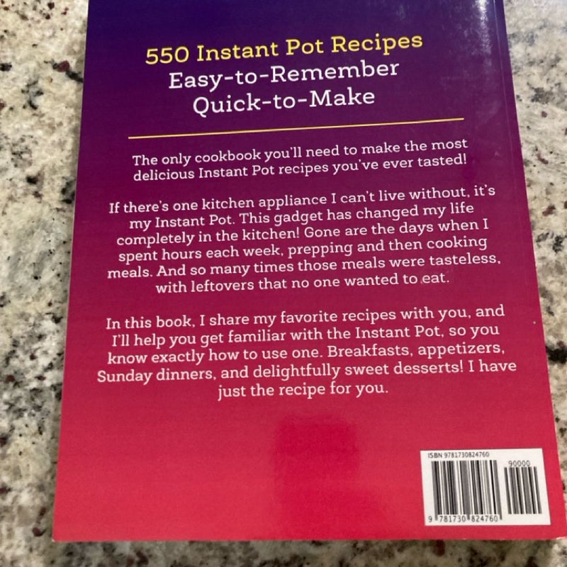 Instant Pot Cookbook