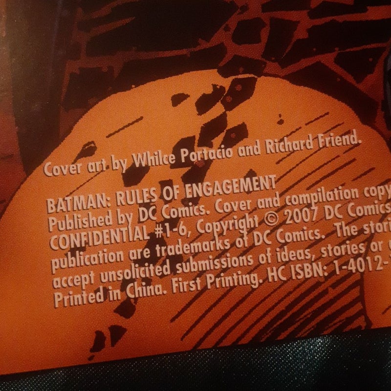 Batman : The Rules of Engagement tpb