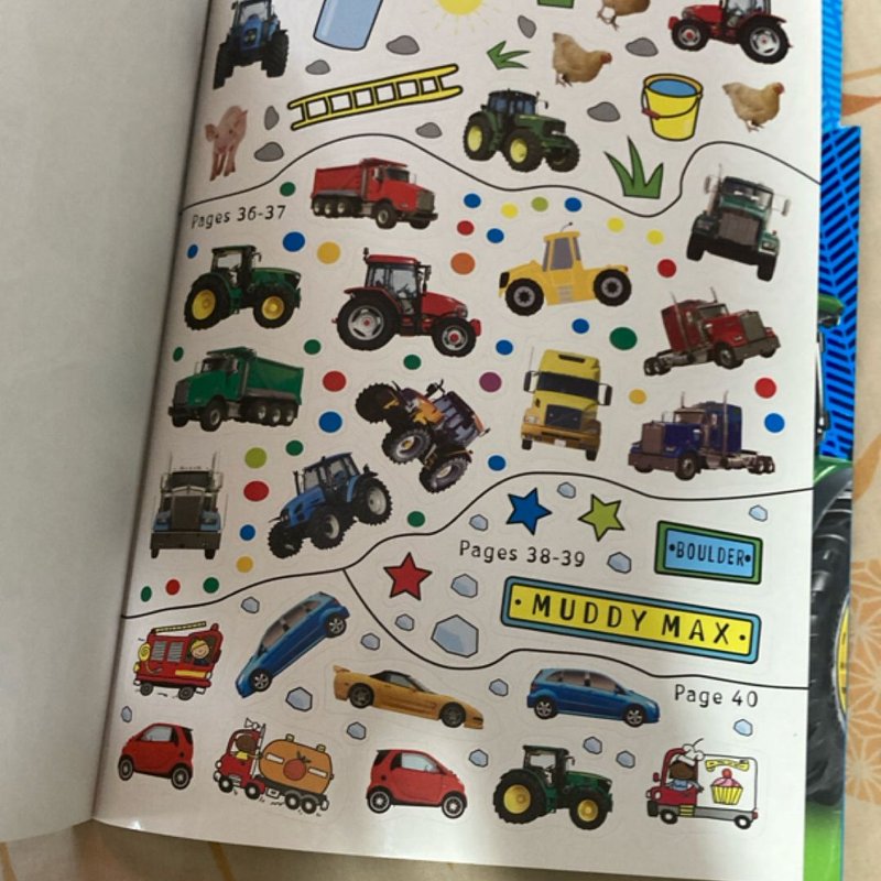 Ultimate Sticker File Tractors and Trucks by Make Believe Ideas