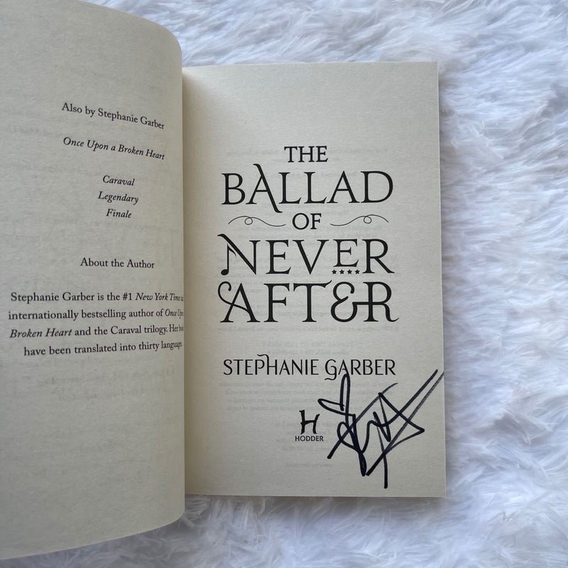 SIGNED - The Ballad of Never After Waterstones Special Edition