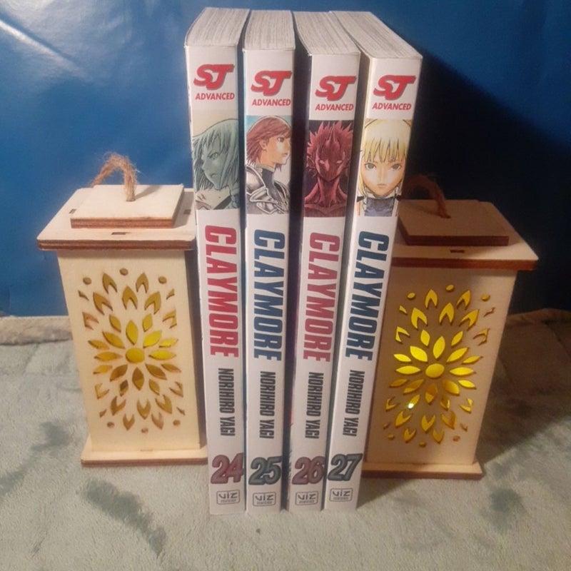Claymore By Norihiro Yagi, Viz English Manga Lot Vol. 24, 25, 26, 27 final volume