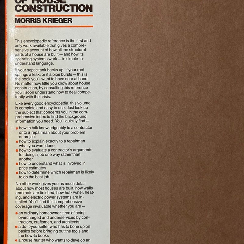 Homeowner's Encyclopedia of House Construction