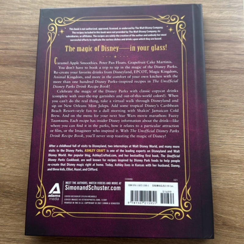 The Unofficial Disney Parks Drink Recipe Book