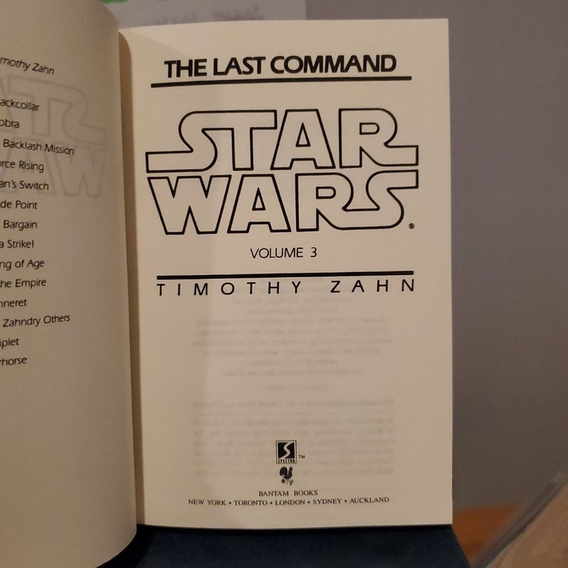 Star Wars The Last Command Book 3 (1993)