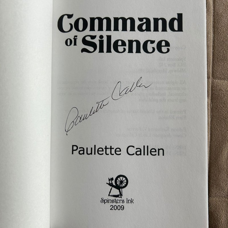 Command of Silence Signed 10428