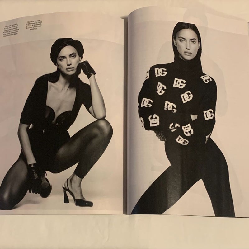 EllE Irina Shayk “Stars In Our First Look”Issue November 2023 Magazine + Lancôme & Versace Inserts 