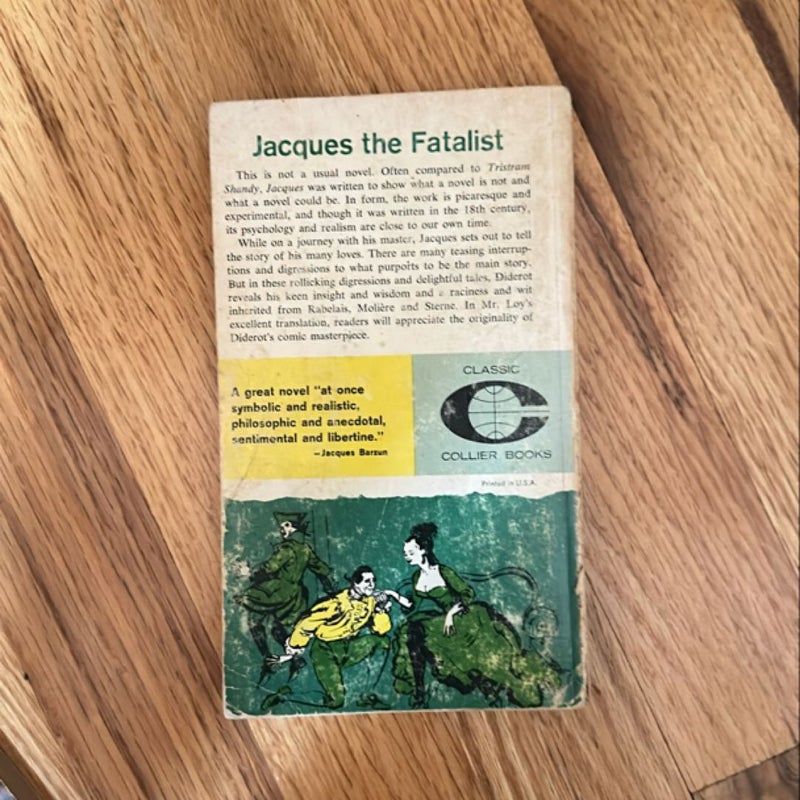 Denis Diderot Jacques, the fatalist, and his master