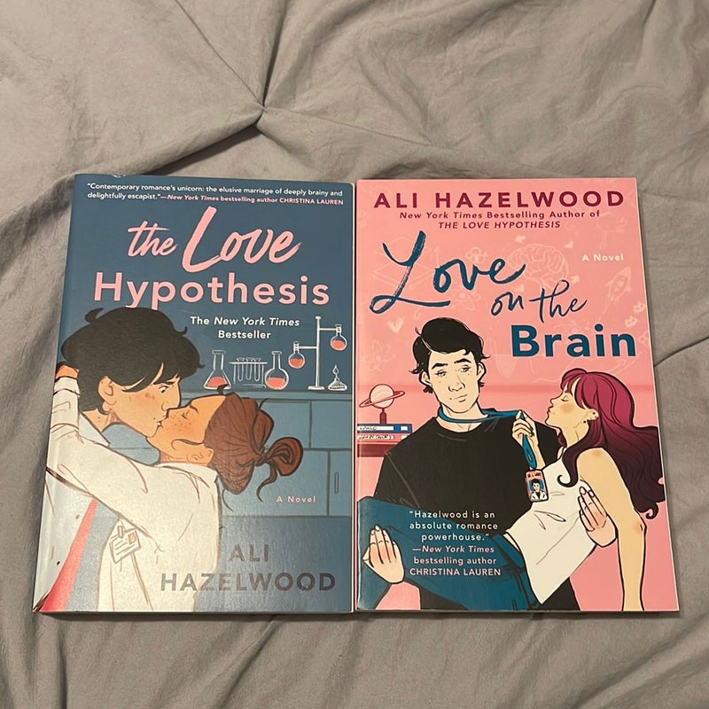 The Love Hypothesis and Love on the Brain by Ali Hazelwood, Hardcover