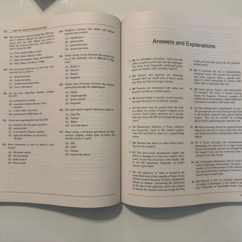 LANGE Q&a Surgical Technology Examination, Seventh Edition