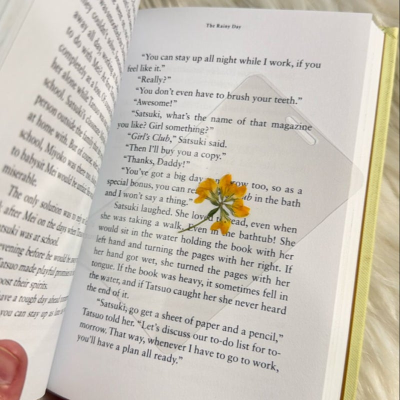 Real flower handmade bookmark