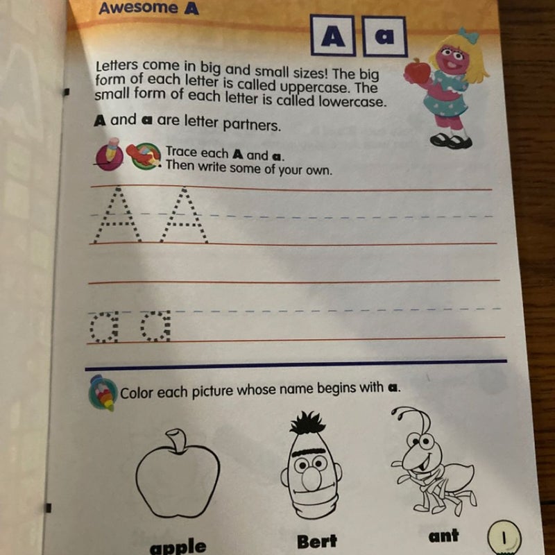 Sesame Street Preschool Learning Workbooks