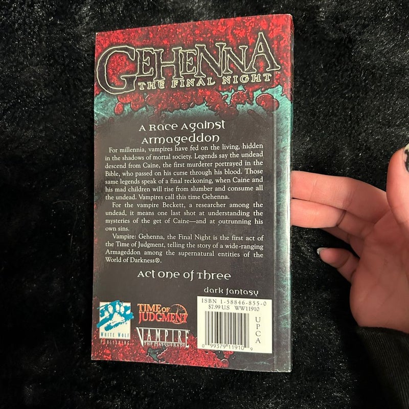 GEHENNA The Final Night (Vampire: The Masquerade) 1st Edition