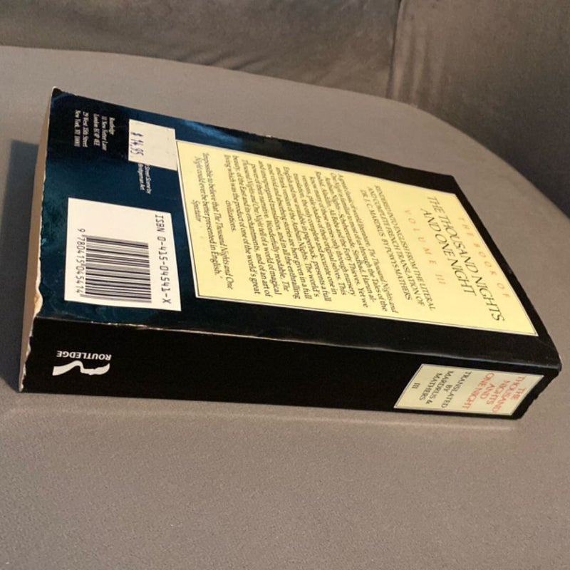 The Book of the Thousand and One Nights (Vol 3)