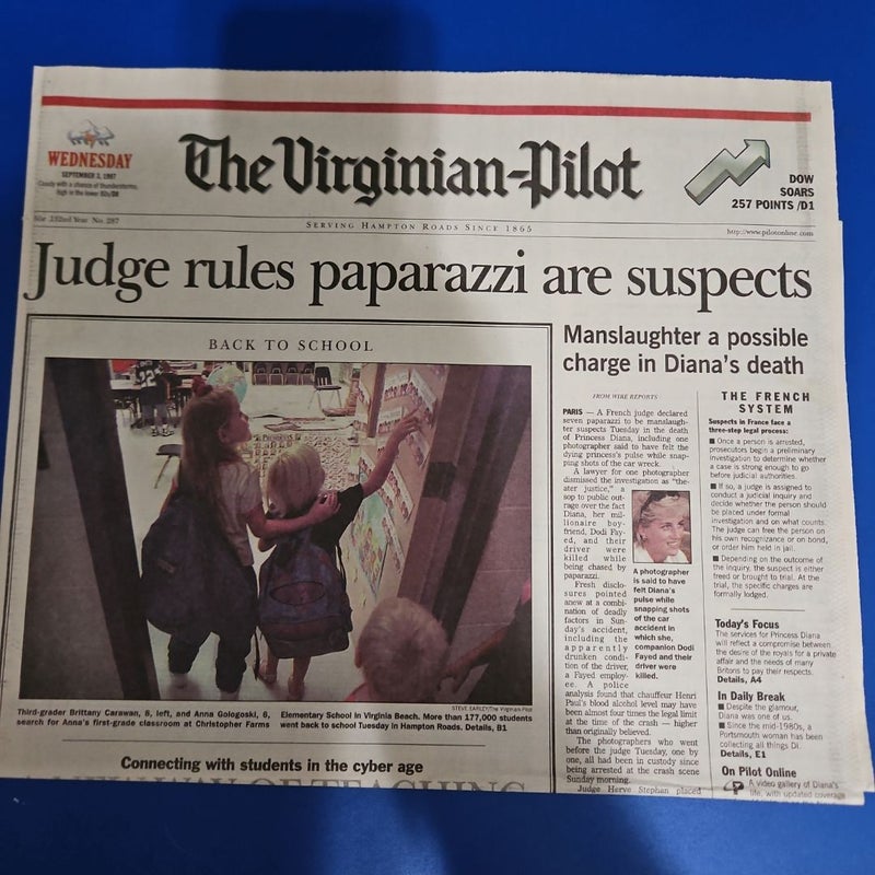 12 The Virginian-Pilot Sections on The Death of Princess Diana