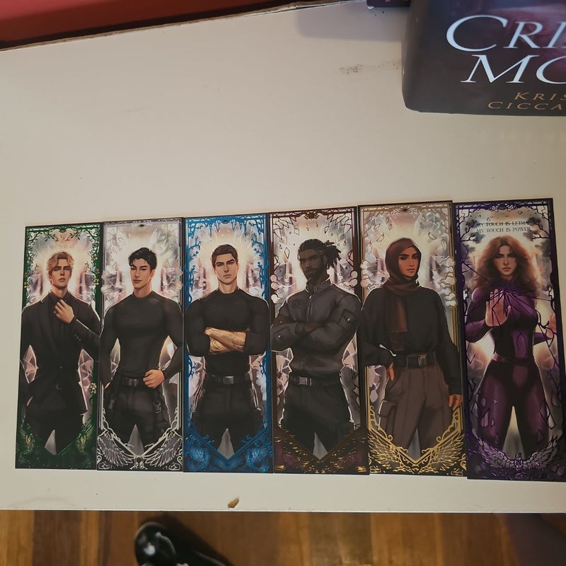 Shatter me fairyloot book marks