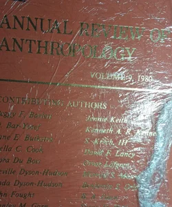 Annual Review of Anthropology (First Edition)