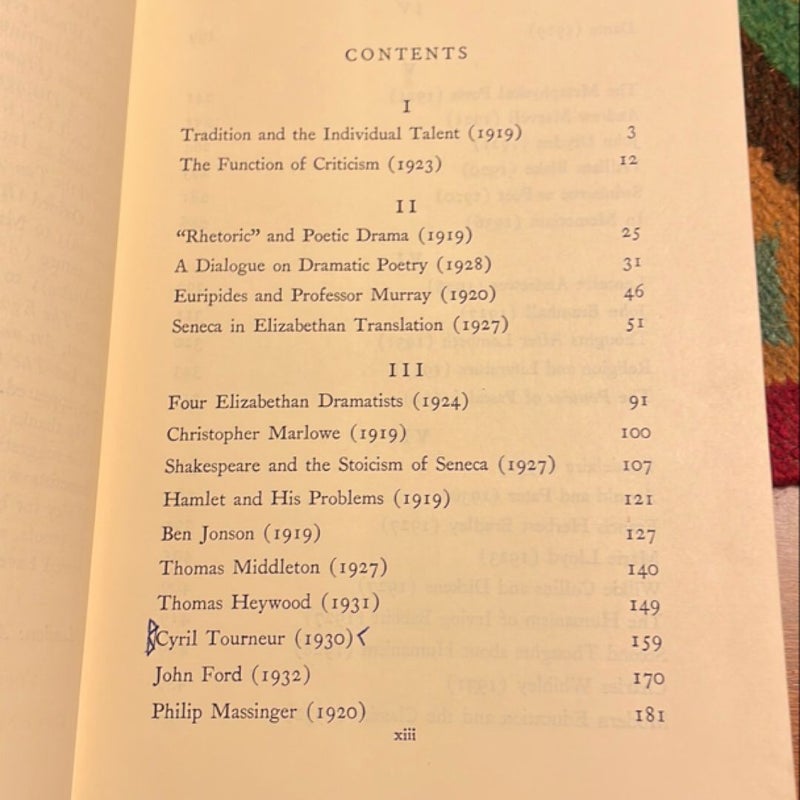 Selected Essays of T. S. Eliot (1964)