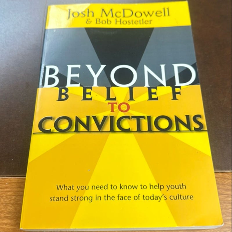 Beyond Belief to Convictions