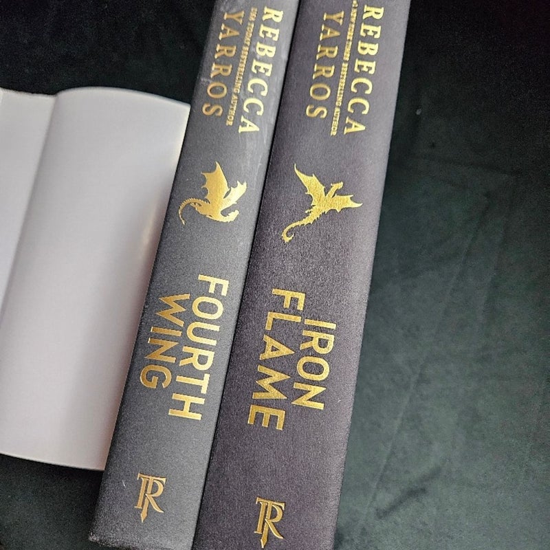 Fourth Wing and Iron Flame FIRST EDITIONS, SPRAYED EDGES