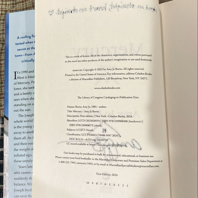 Mercury—Signed First Edition