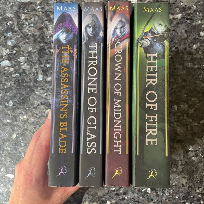 Throne of Glass books 1-4 OOP by Sarah J Maas