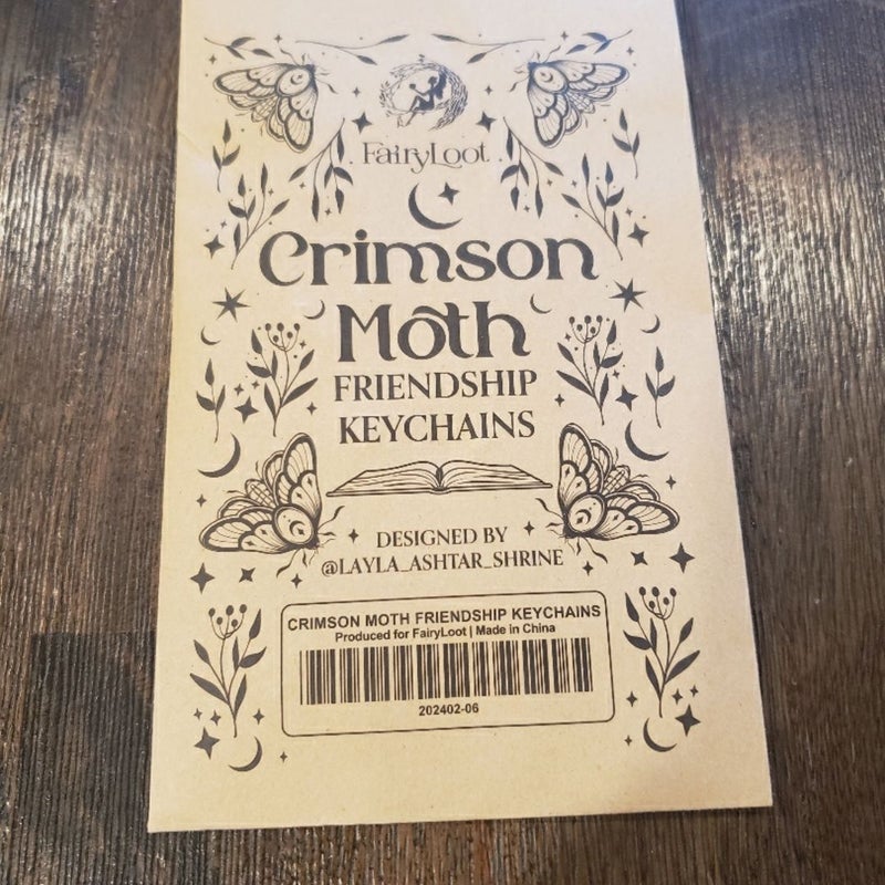 Fairyloot: The Crimson Moth Friendship Keychain Set