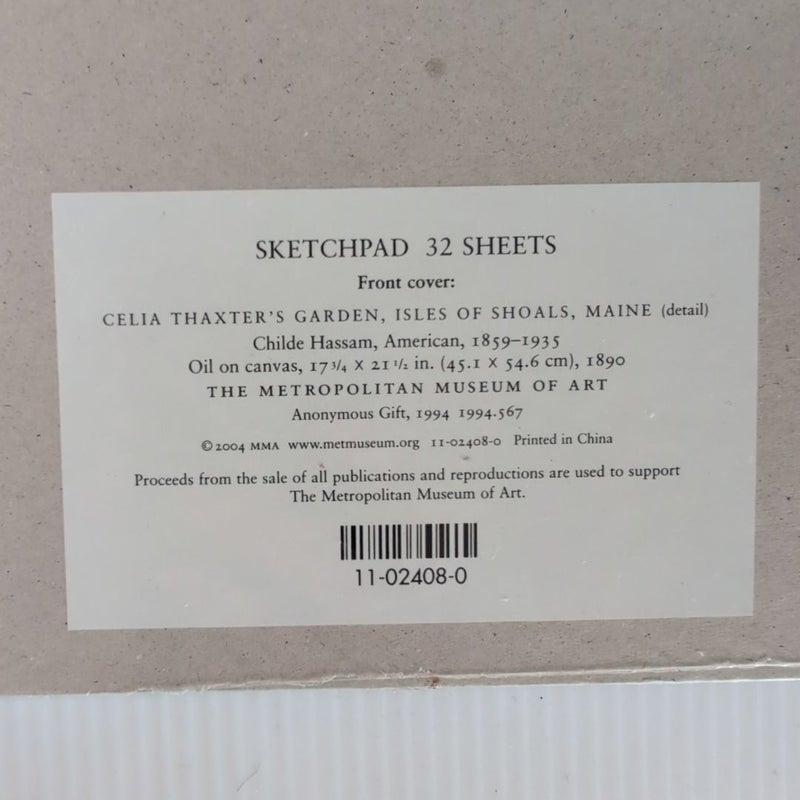 The Metropolitan Museum of Art Sketchpad Childe Hassam
