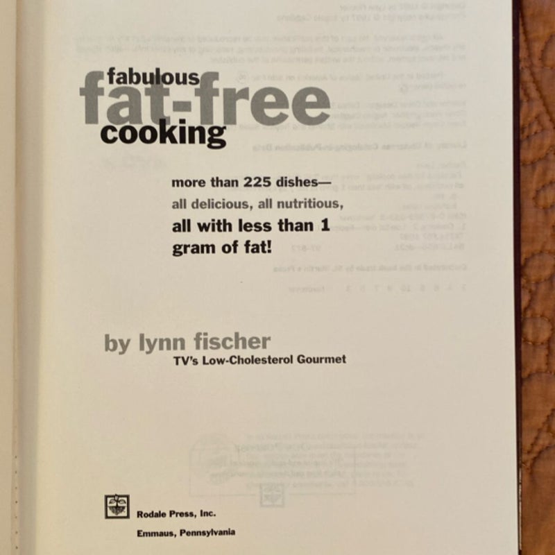Fabulous Fat-Free Cooking