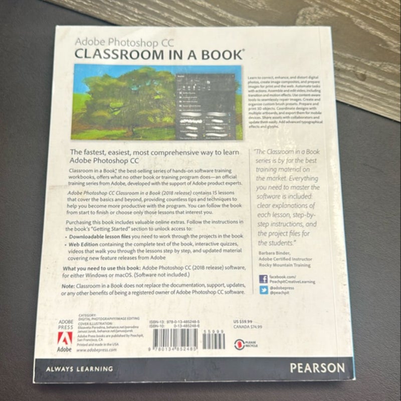 Adobe Photoshop CC Classroom in a Book (2018 Release)