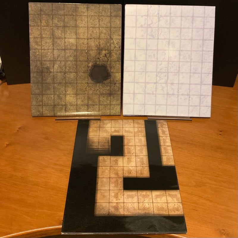  Pathfinder Game Mastery Flip-Mat Lot Dragon's Lair Mountain Pass Ancient Dungeon