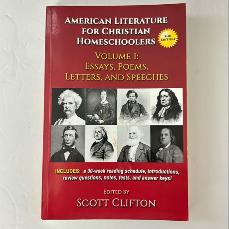 American Literature for Christian Homeschoolers, Volume 1