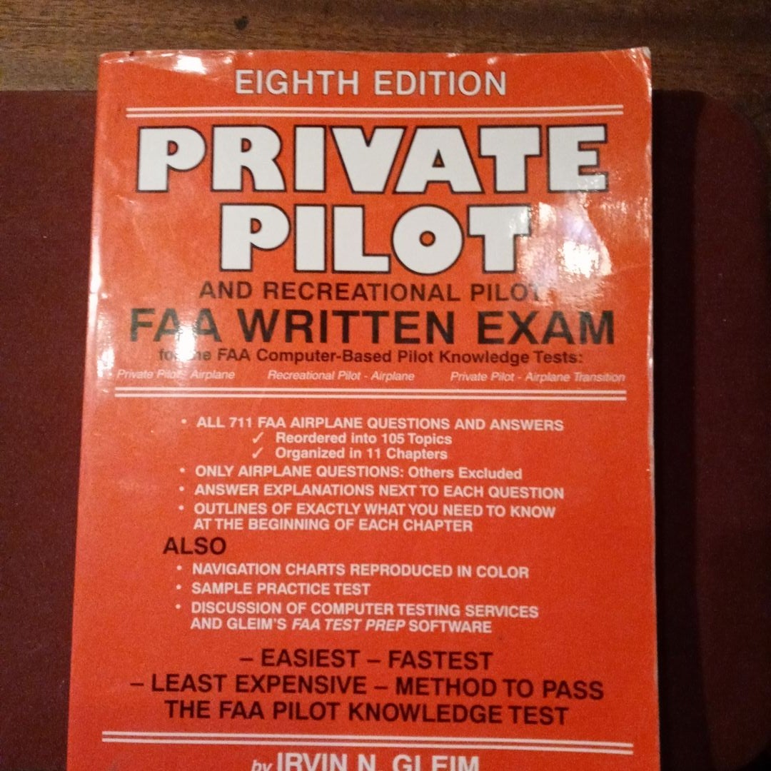Private Pilot and Recreational Pilot FAA Written Exam by Irvin N. Gleim