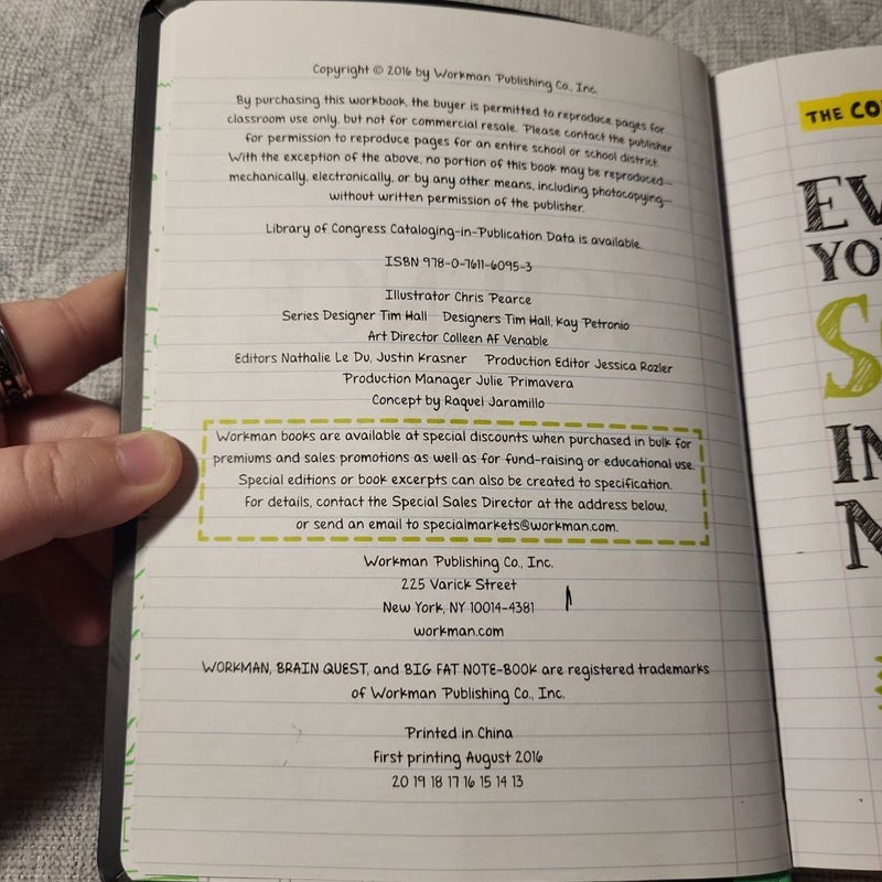 Everything You Need to Ace Science in One Big Fat Notebook