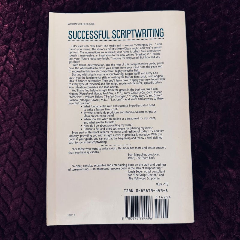 Successful Scriptwriting by Jurgen Wolff; Kerry Cox, Paperback | Pangobooks
