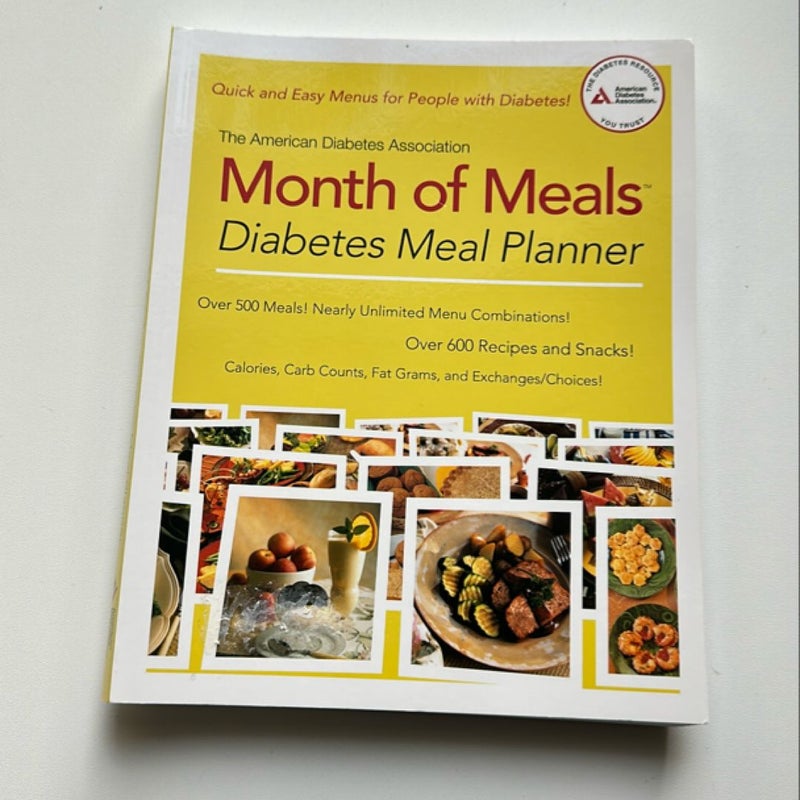 The American Diabetes Association Month of Meals Diabetes Meal Planner