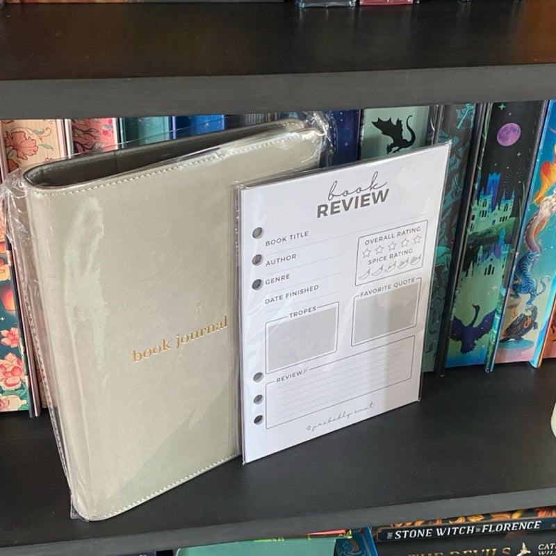 Probably Smut Book Box - Book Journal and Book Review Pages 