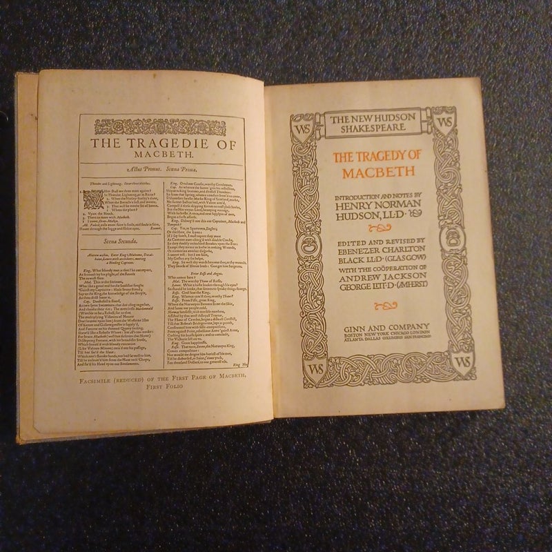 THE NEW HUDSON SHAKESPEARE THE TRAGEDY OF MACBETH