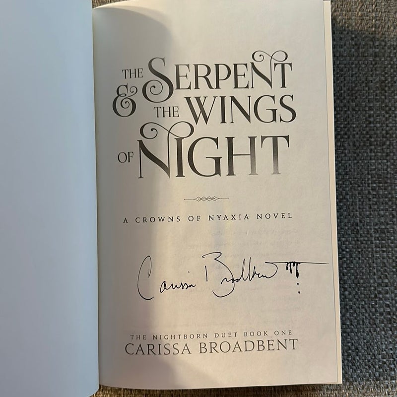 The Serpent and the Wings of Night (Bundle - SIGNED OOP!)