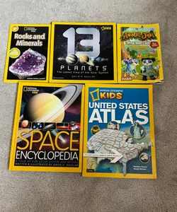 5 BOOK NATIONAL GEOGRAPHIC BUNDLE!