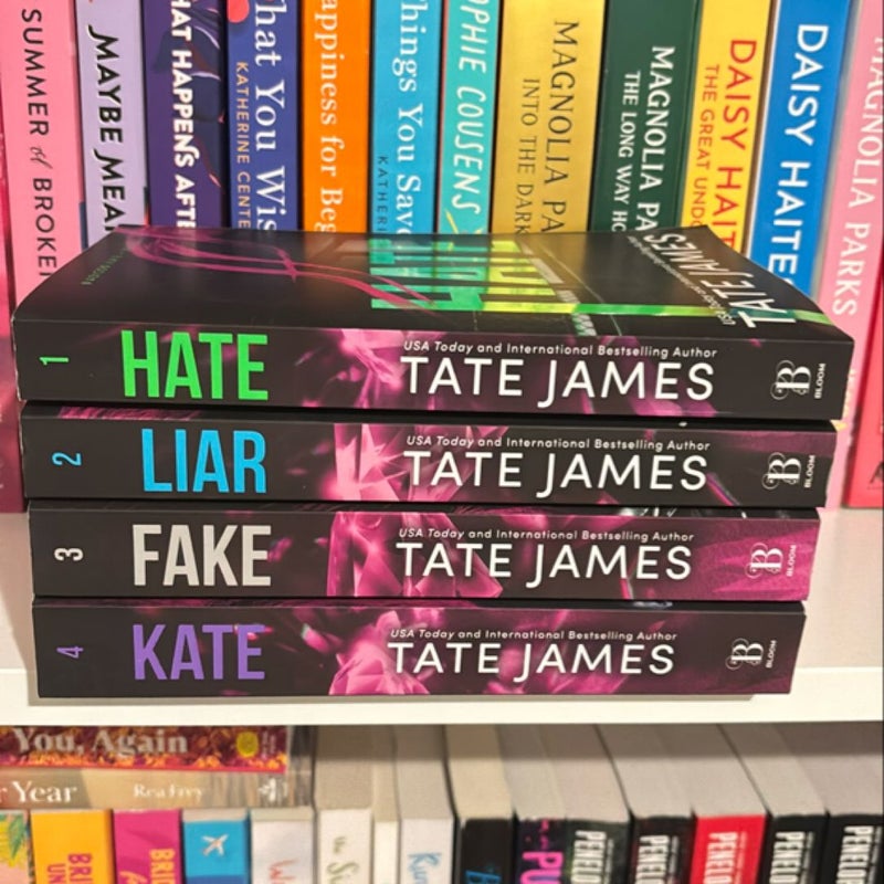 Madison Kate Series: Hate, Liar, Fake, Kate by Tate James