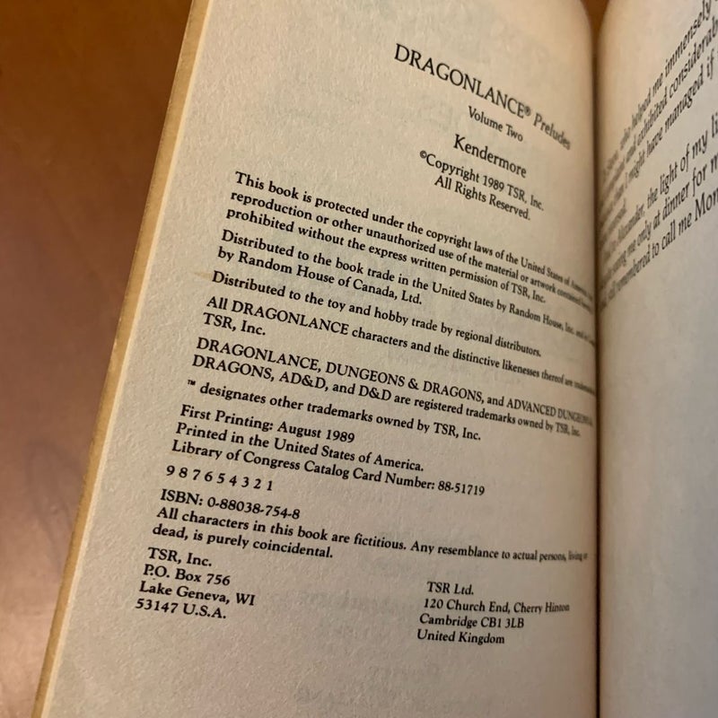 DragonLance: Heroes I & Preludes I Trilogies: Legend of Huma, Stormblade, Weasel’s Luck, Darkness & Light, Kendermore, Brothers Majere, All First Edition First Printing