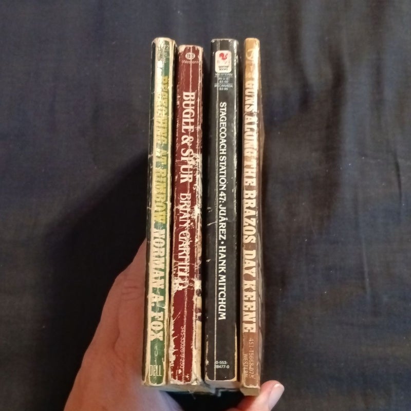 4 western books 