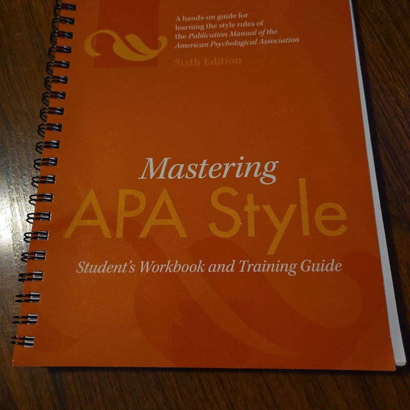 Mastering APA Style