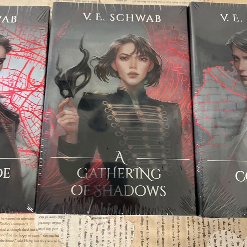 Owl  crate shades of magic V.E Schwab special edition books 1-3