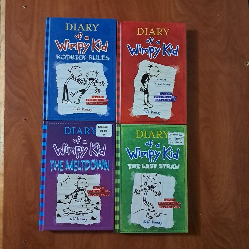 Diary of a Wimpy Kid Bundle of 4