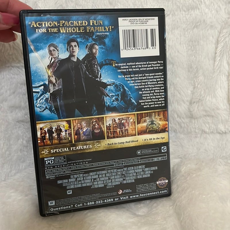 Percy Jackson: Sea of Monsters DVD 